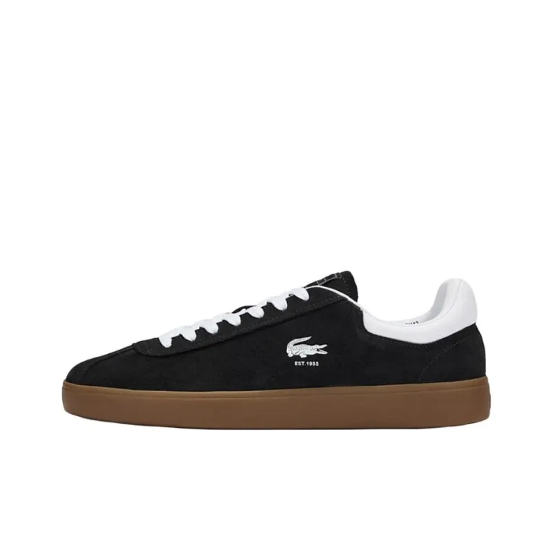 LACOSTE Low Top Skateboard Shoes Men's Black-0