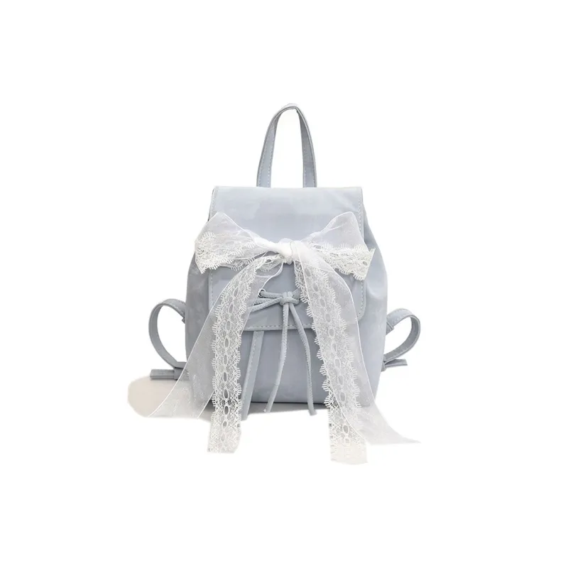 SEVENMOONS PU Backpack Women's Black/Ecru/Silver/Blue/Pink-12