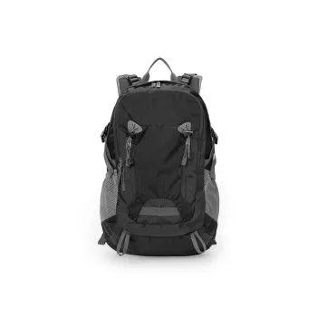 GUSKI Nylon Backpack Unisex Black, Royal Blue