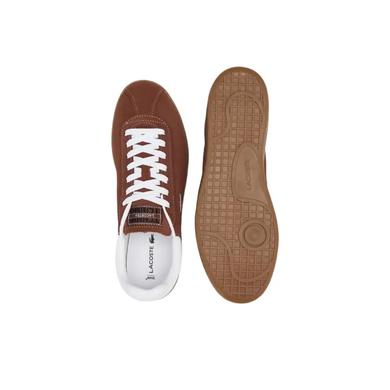 LACOSTE Low Top Skateboard Shoes Men's Brown-4