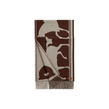 HERMES Cashmere Knit Scarves Women's Multicolor