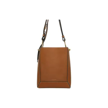 Strathberry Calfskin Bucket Bag Handbag Shoulder Bag Women's Tan