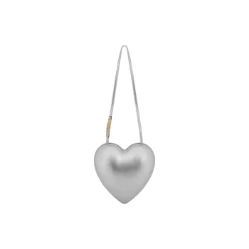 MOSCHINO Logo-Embellished Heart Shaped Shoulder Bag