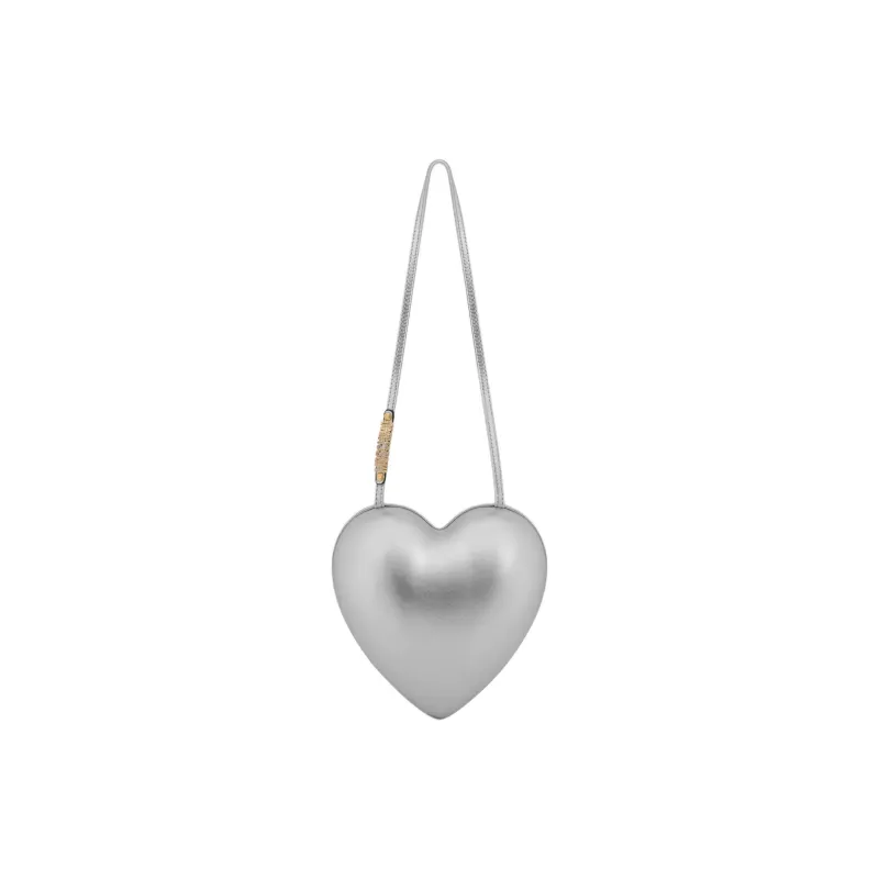 MOSCHINO Logo-Embellished Heart Shaped Shoulder Bag-0