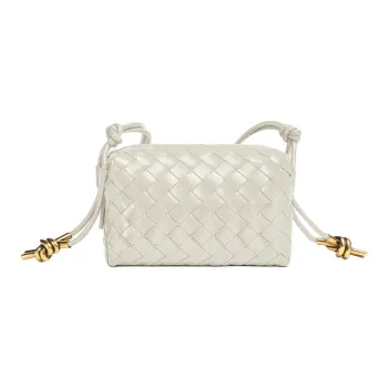 Bottega Veneta LOOP Calfskin Camera Bag Shoulder Bag Crossbody Bag Mini Women's Bone Head Color