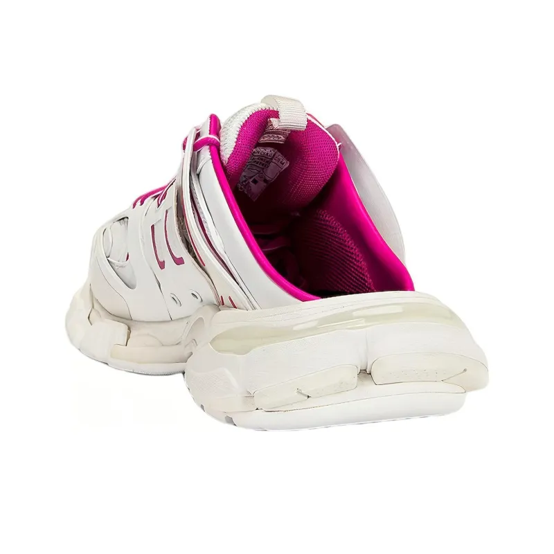 Balenciaga Track Mules 'White Pink' Women's-3