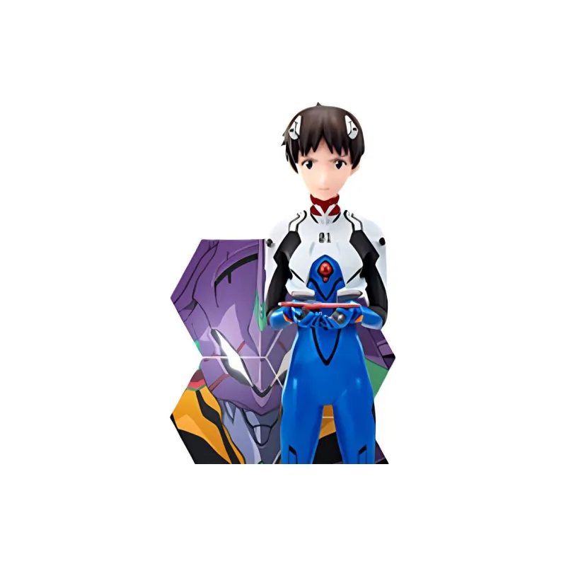 BANPRESTO Shinji Ikari Glass Factory Ichiban Kuji Neon Genesis Evangelion Scale Figures 21cm-1