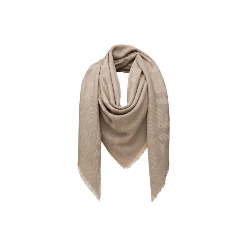 FENDI Ff Monogram Frayed Edge Scarf-0