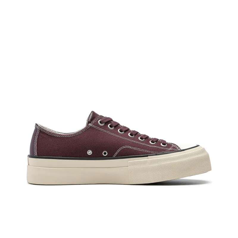 TC Tcmade 005 Wear-Resistant Low-Top Canvas Shoes Unisex Burgundy-1