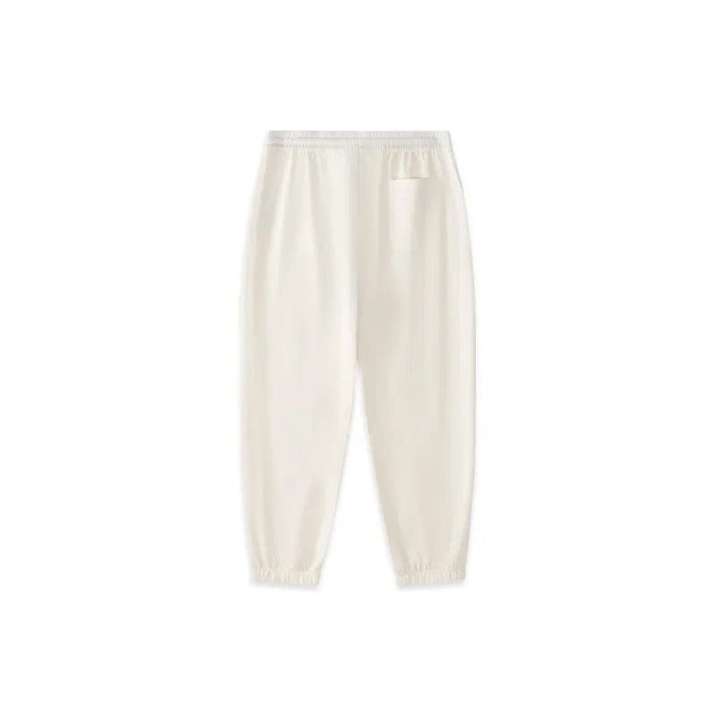 FILA FUSION Knitted Sports Pants Women's Cloud White-1