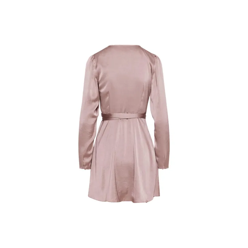 ARITZIA Wilfred Mademoiselle Satin Longsleeve Dress Long-Sleeved Dresses Women's Claremont-1