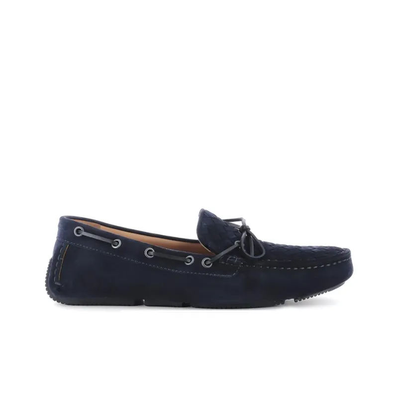 Bottega Veneta Intrecciato Casual Shoes Men's Blue-1