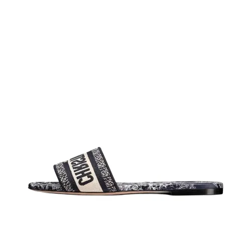 DIOR Dway Slide Slippers Women's Black/Blue