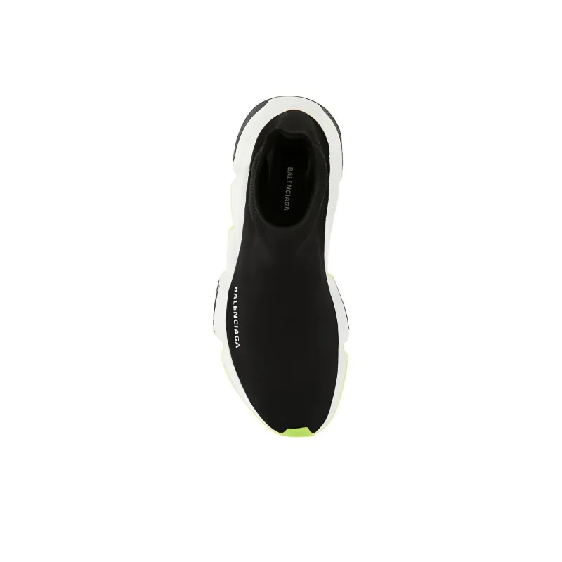 Balenciaga Speed Sneaker 'Black Neon Yellow' Women's-4