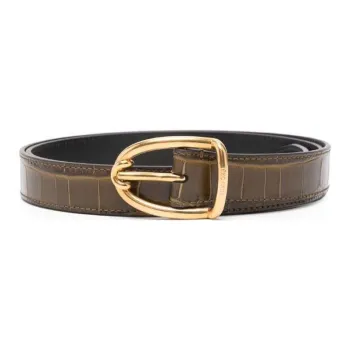 TOM FORD Crocodile embossed Belt