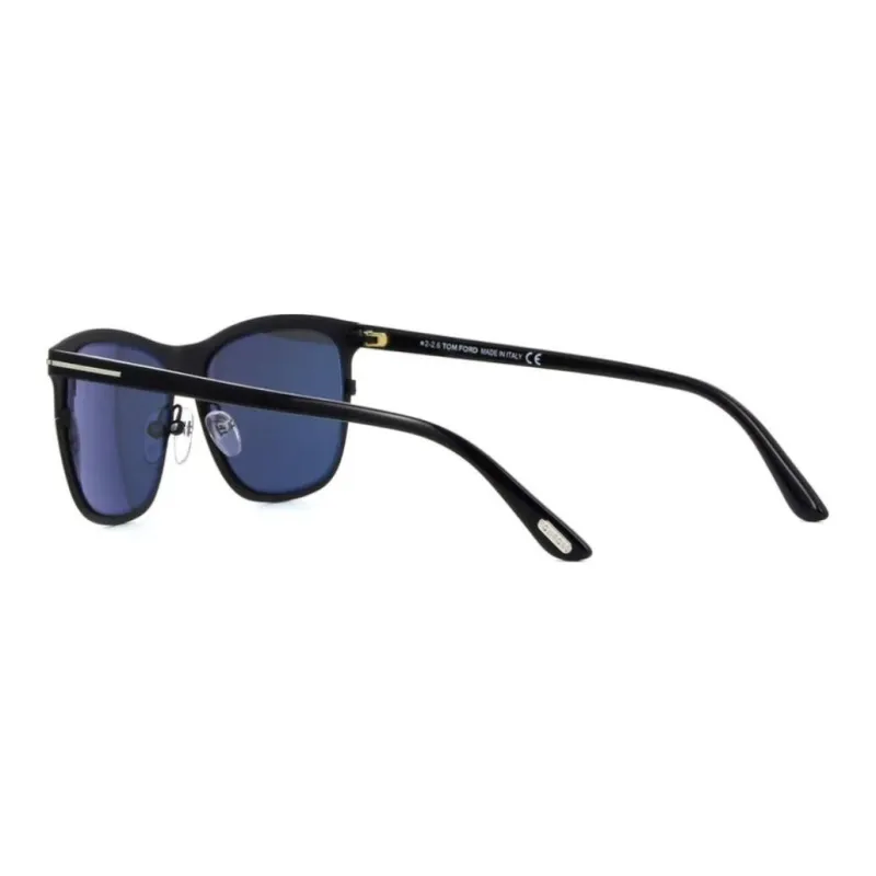 TOM FORD Irregular Shape Sunglasses Men's Black-3