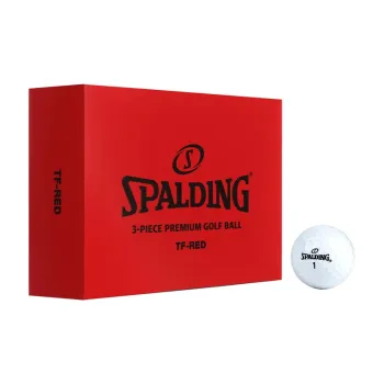 SPALDING TF Collection Triple Layer Golf Ball Synthetic Rubber Unisex White 12 Pcs