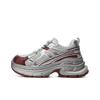 Jin Baichuan Height Increasing Wear Resistant Low Top Chunky Sneakers Women's