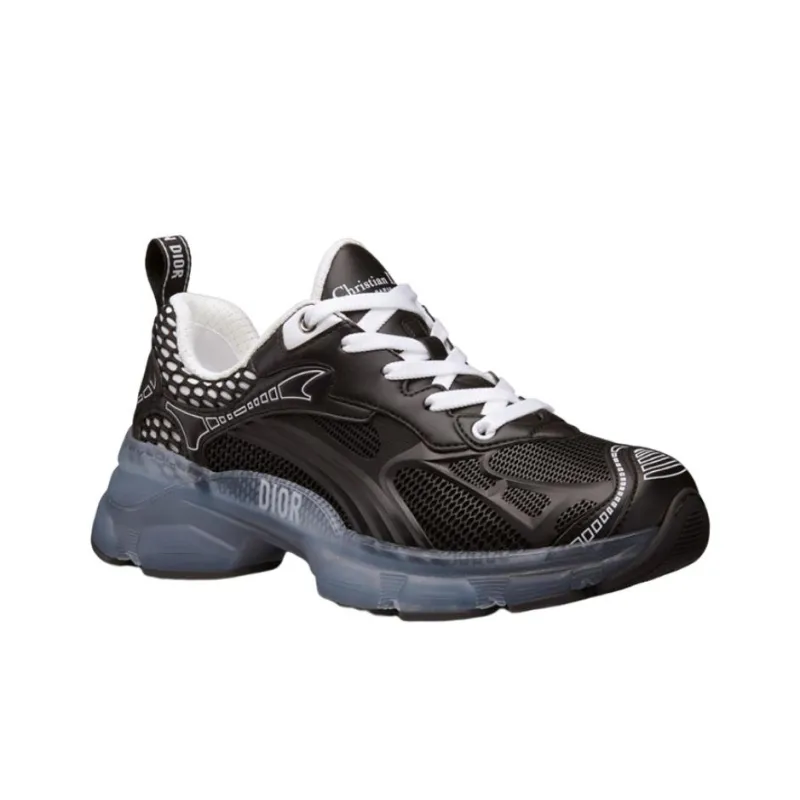 DIOR Vibe Monogram Slip Resistant, Abrasion Resistant, Lightweight Low Top Casual Shoes Women's Black-2