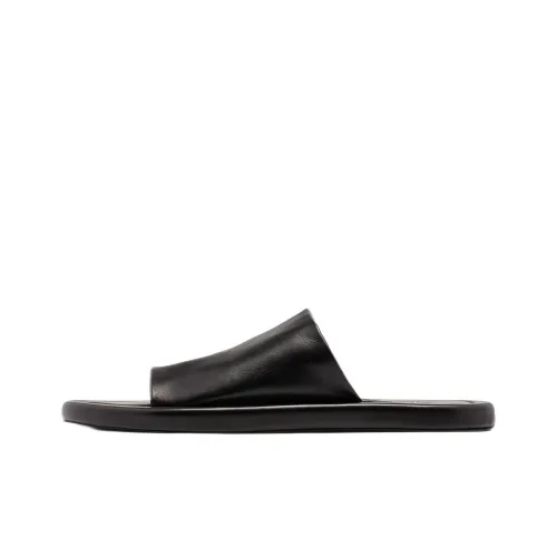 Balenciaga Round-open Toe Leather Sandals