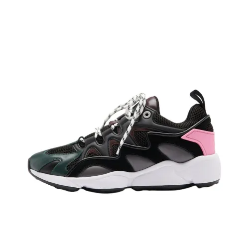 Sandro Low Top Casual Shoes Unisex Black Pink