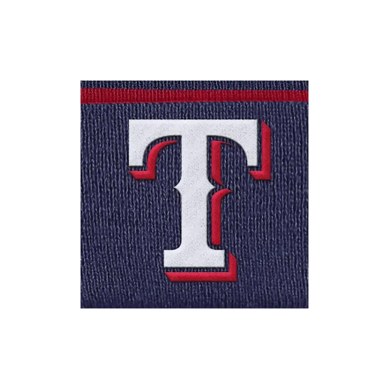 Nike Texas Rangers Team Stripe Peak Men's Nike Mlb Cuffed Pom Beanie-2