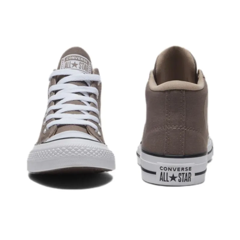 Converse All Star Anti Slip Wear Resistant Mid Top Canvas Shoes Unisex Brown-2