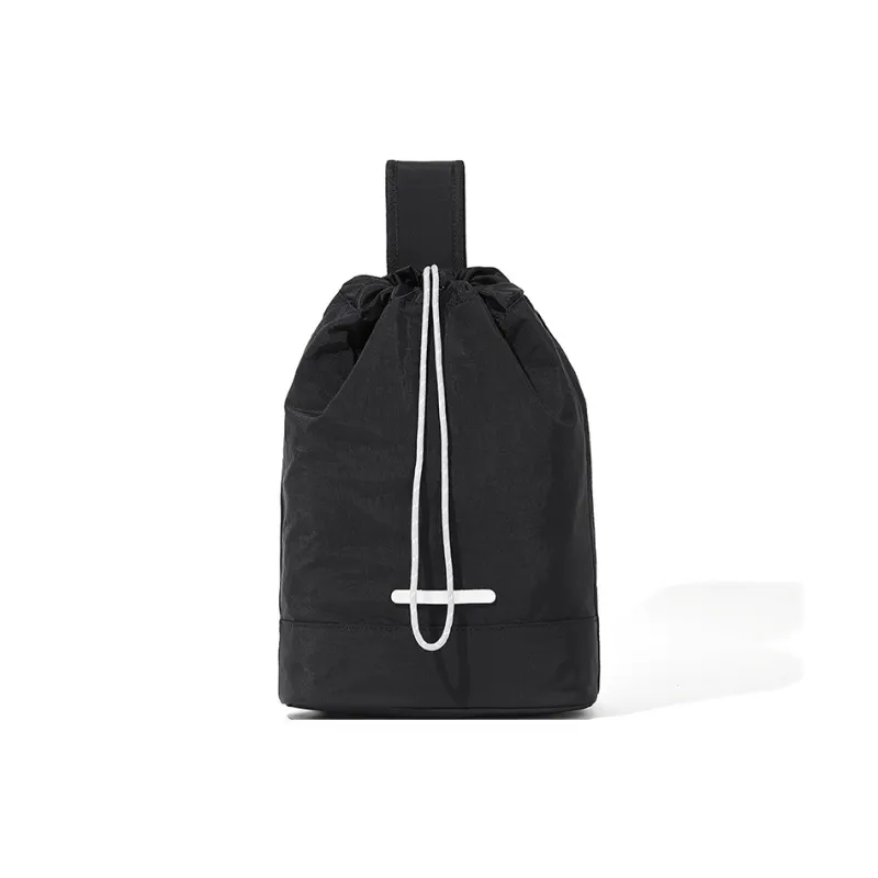 BOSTANTEN Fabric Sling Bag Large Size Unisex Black/Green-1