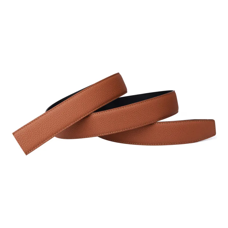 Jaylen Oos Compatible With Smooth Buckle/Pin Buckle/Automatic Buckle Cow Leather Leather Belts Men's Black 3.5cm/3.8cm-29