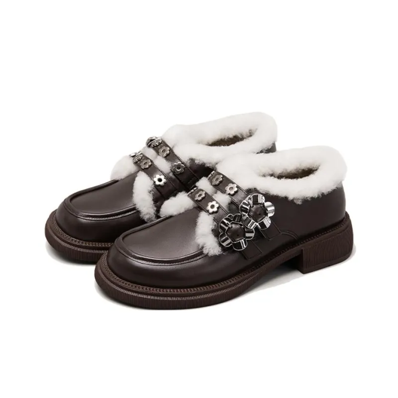 Lily Wei Loafers Women's Red Brown/Black-2