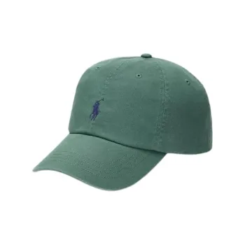 Polo Ralph Lauren Cotton Baseball Caps Unisex Washed Forest Green