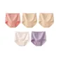 L Set-High-Rise Pastoral Style-Purple+White+Pink+Apricot+Apricot (5 Pack)