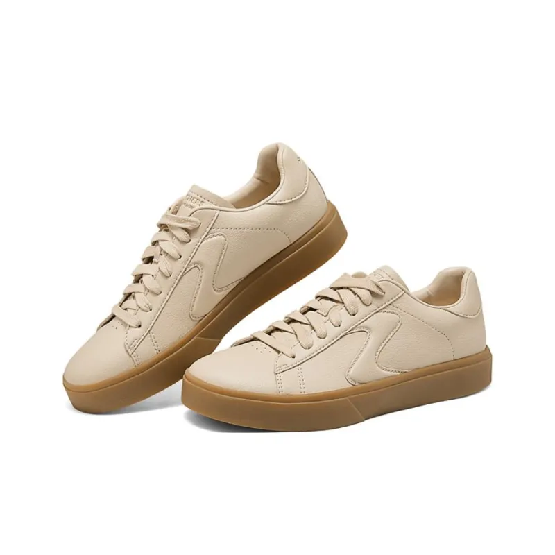 Skechers Sport Anti Slip Wear Resistant Low Top Skateboard Shoes Women's Tan-3