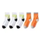 White 3-Persimmon Orange 2[5 Pack]