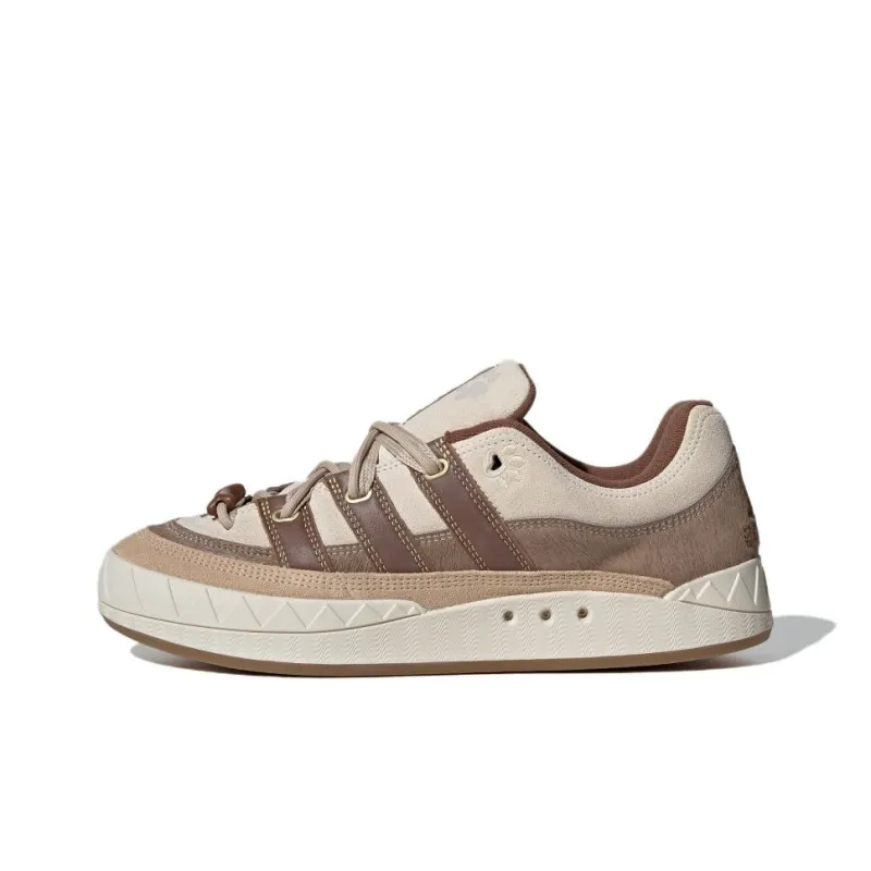 Adidas Originals Adimatic Anti Slip Wear Resistant Low Top Skateboard Shoes Unisex Brown-0