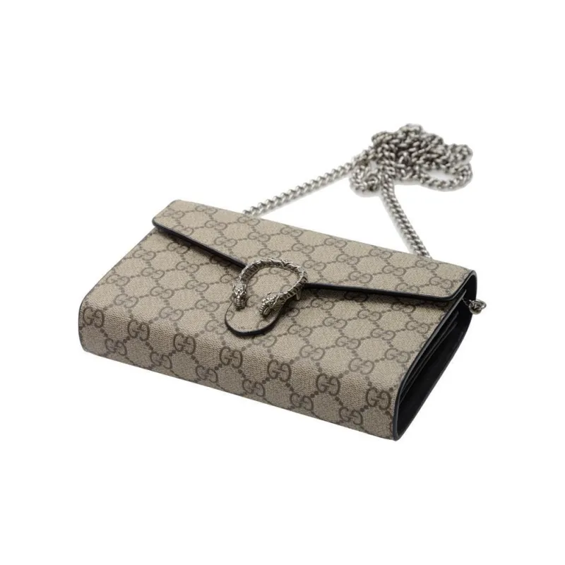 GUCCI Dionysus Canvas Crossbody Bag, Shoulder Bag Women's Ebony-2