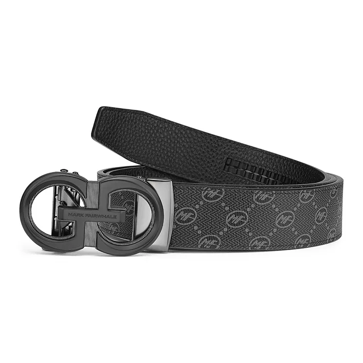 FAIRWHALE Pvc Leather Belts Men's Width 3.5CM-4