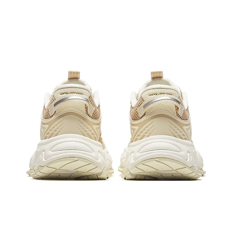 Anta Star Moon 2 Anti-Slip Wear-Resistant Low-Top Chunky Sneakers Women's Beige Yellow-3