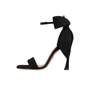 DIOR Mlle Dior Strap Sandals 10.5cm Women's Black