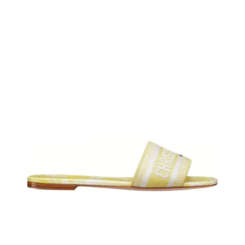 DIOR Dway Abrasion Resistant Slide Slippers Women's Yellow-1