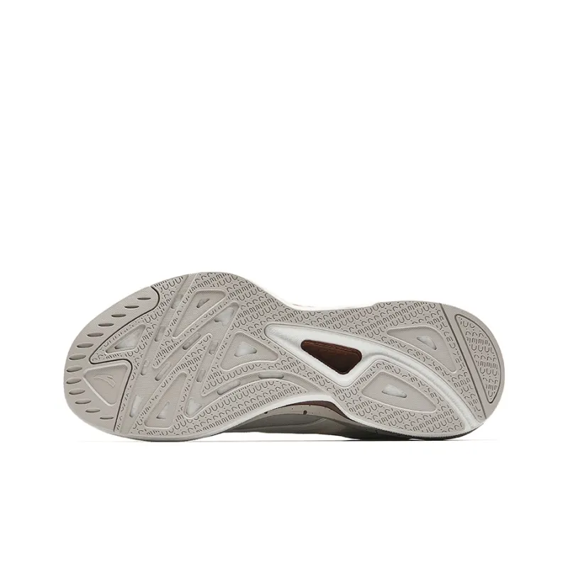 Anta Running Collection Anti-Slip Wear-Resistant Low-Top Casual Running Shoes Men's White Gray-4