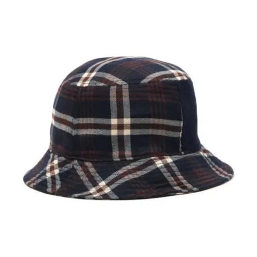 :CHOCOOLATE Polyester Elastane Bucket Hats Unisex Navy Blue