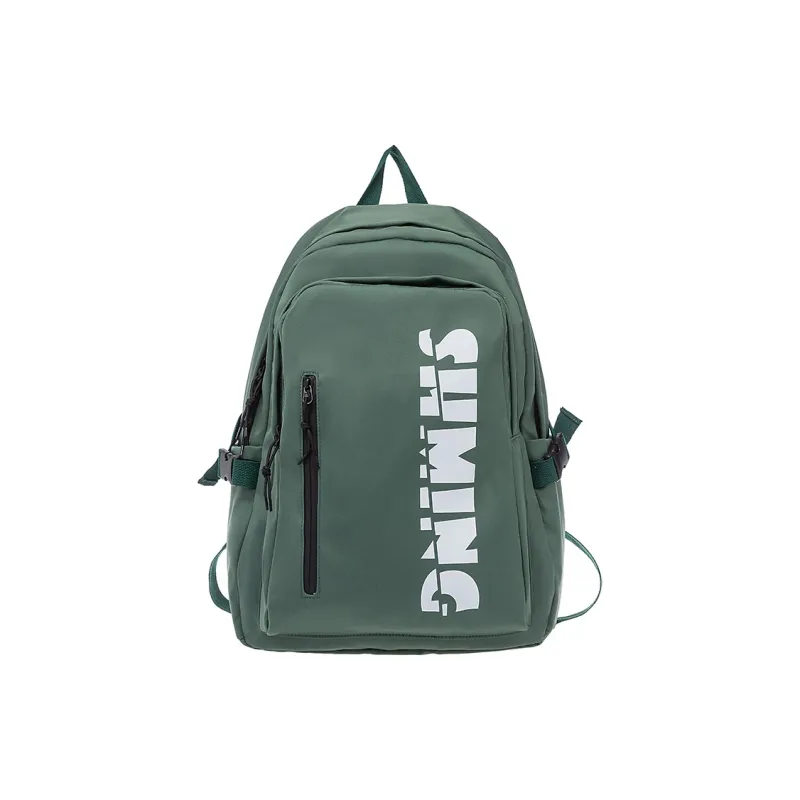 OURFUN Nylon Backpack Regular Women's Ecru/Dark Gray/Black/Green/Blue-3