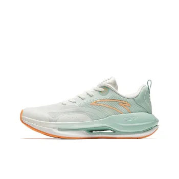 Anta Running Collection Wear-Resistant Slip-Resistant Low-Top Casual Running Shoes Women's White Green