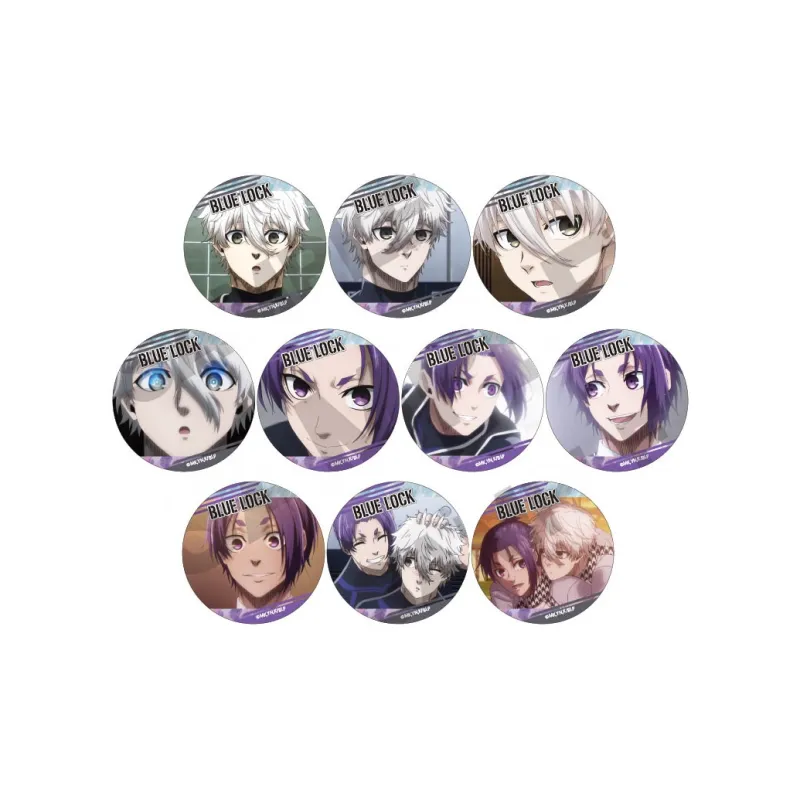 CRUX Seishiro Nagi, Reo Mikage Calm & Ling Wang Version Badges-0
