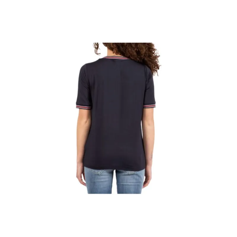 FAY Striped trim T shirt-1