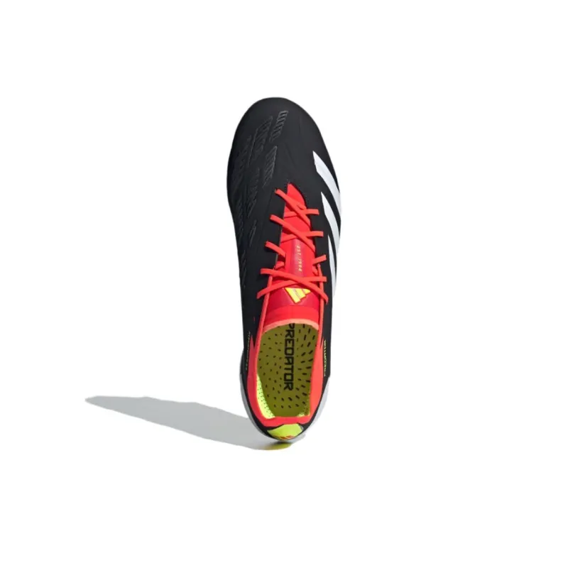 Adidas PREDATOR ELITE Soft Ground Anti Slip Wear Resistant Soccer Shoes Unisex Black White-2