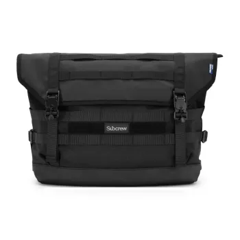 Subcrew Polyester Shoulder Bag, Crossbody Bag Unisex Black