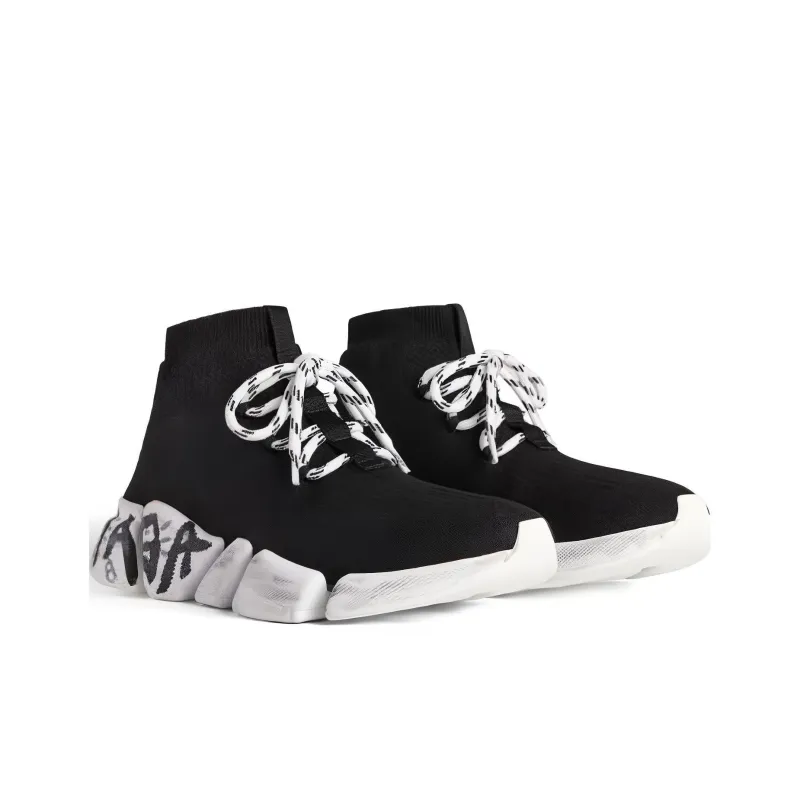 Balenciaga Speed 2.0 Lace Up Black Graffiti-2