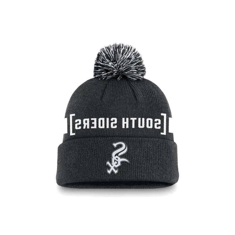 Nike Chicago White Sox Hometown Peak Men's Nike Mlb Cuffed Pom Beanie-1
